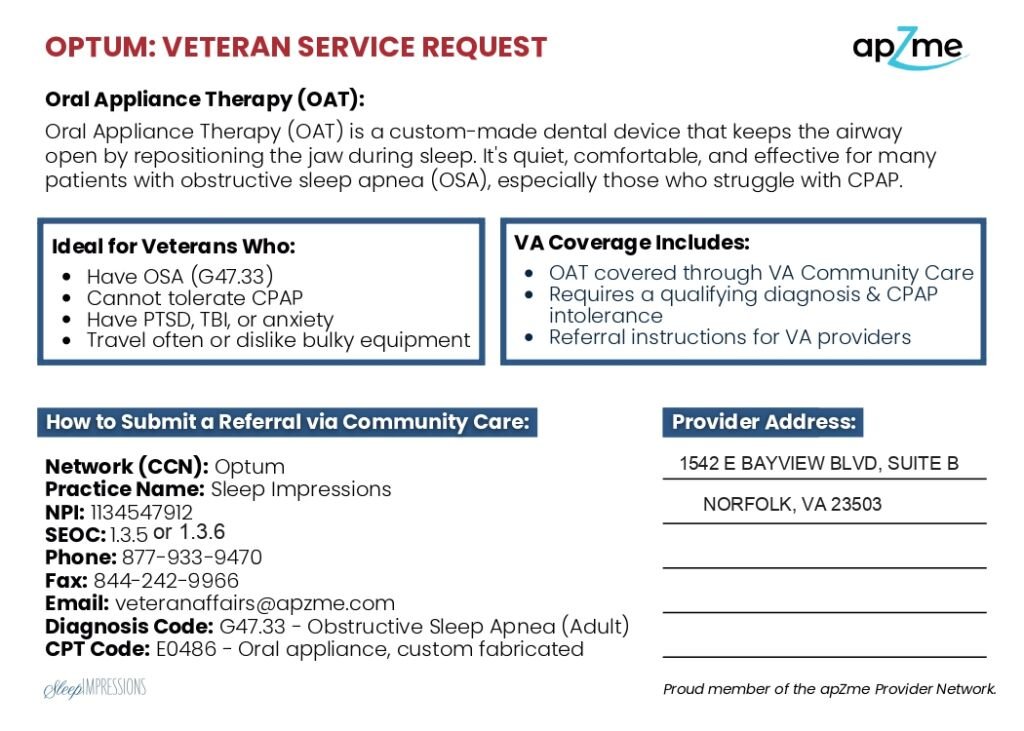 Veteran Service Request OAT